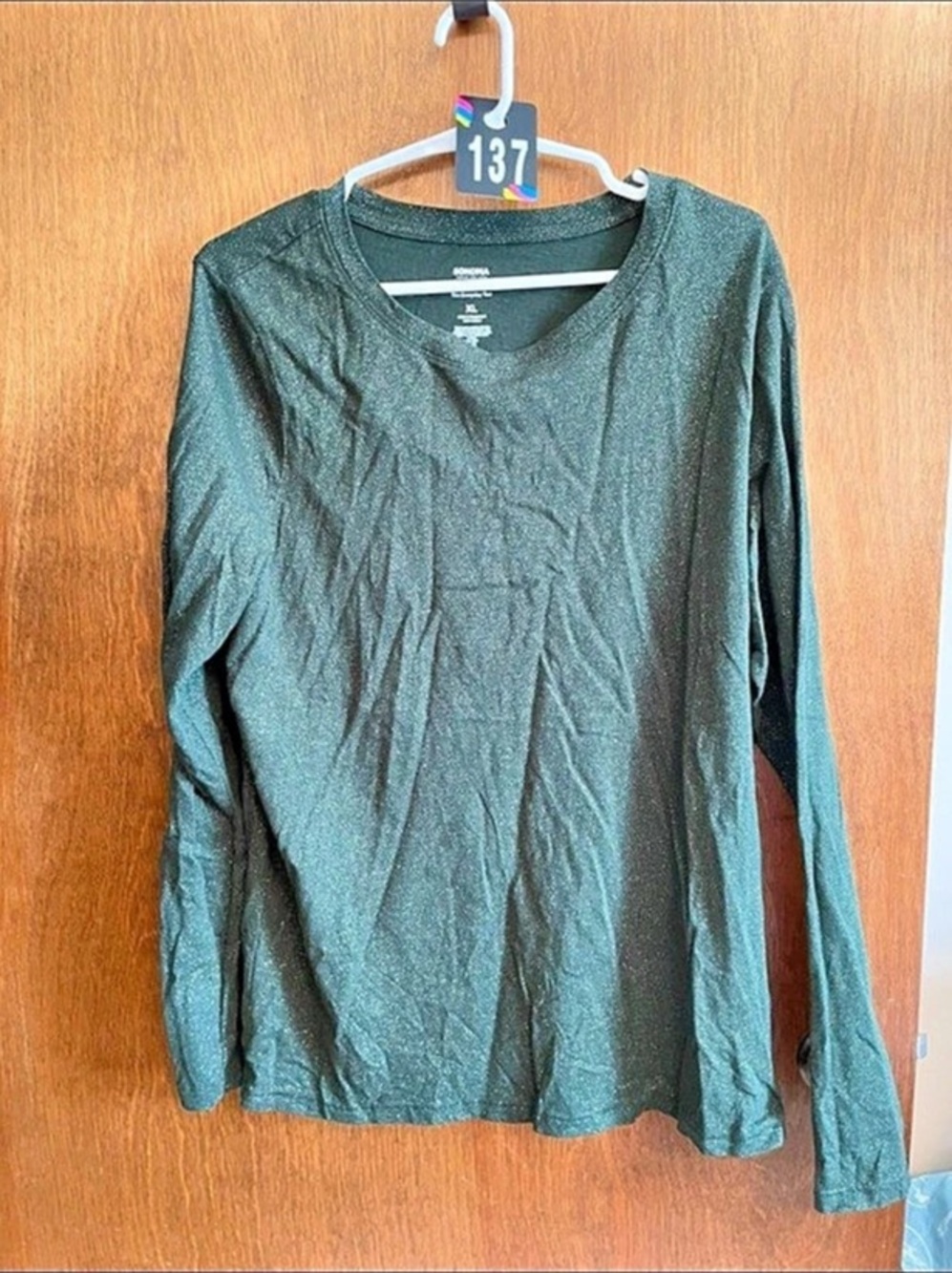 Sonoma Long Sleeve Top in Green Size XL Like New